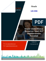 Oracle: Oracle Global Human Resources Cloud 2019 Implementation Essentials