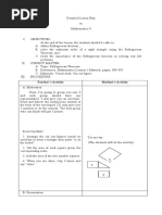 8.lesson Plan in Pythagorean Theorem