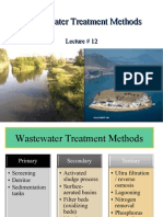 lecture 12 - waste water treatment methods