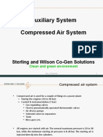 Auxiliary System Compressed Air System: Sterling and Wilson Co-Gen Solutions