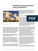 Is The U.S. Understating Climate Emissions From Meat and Dairy Production?