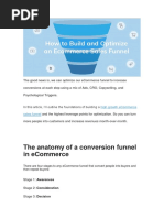 How To Build and Optimize An Ecommerce Sales Funnel