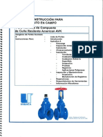 Válvulas de Compuerta de Cuña Resiliente American AVK-Manual