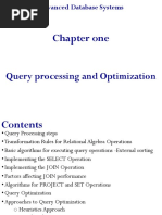 Chapter 1 Query Processing