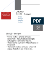 CVE20001 Civil 3D - Surfaces: Create Manage Labelling Analyse