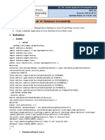 Solution:: Lab 10: Database Connentivity