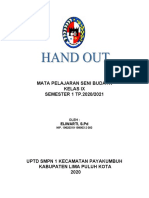 Hand Out Seni Budaya Kls 9. TP. 20-21
