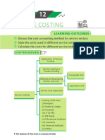 Service Costing: Learning Outcomes