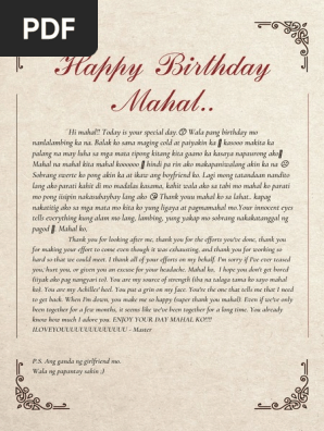 Red and Brown Paper Vintage Letter From Santa
