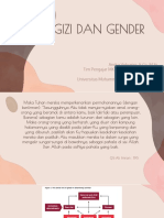 GIZI, GENDER, DAN KESETARAAN