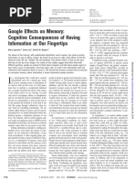 SPARROW LIU e WEGNER - Google Effect On Memory