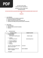 A Detailed Lesson Plan (Remedial)