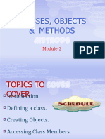 Classes, Objects & Methods: Module-2