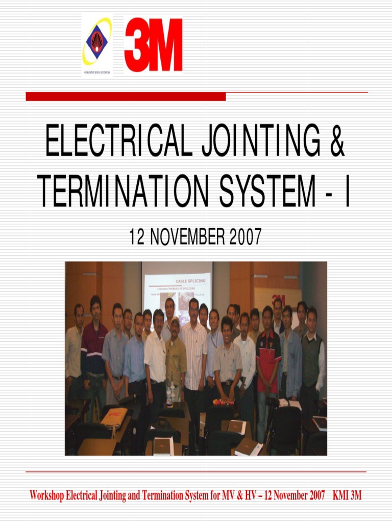 Workshop Electrical Jointing & Termination Part 1 | PDF | Insulator ...