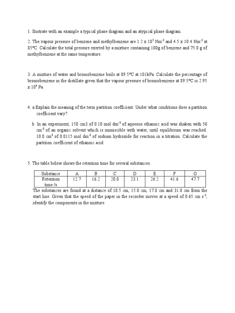 Phase Equilibria | PDF | Chemical Equilibrium | Analysis