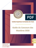 ISG Tunis Guide Masteres 2020