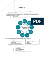 Board 1 Question Set No 4 1. Define Health and Mention The Major Determinants of It. Tell Five Socio-Economic Indicators of Health