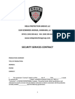 Printabe Security Guard Contract Sample