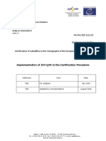 Implementation of ICH Q3D in The Certification Procedure