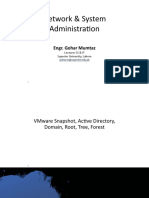 Lecture 3 NSA VMWare Snapshot, Active Directory, Forest, Tree, Domain (1)
