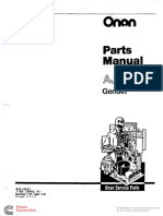 924-0221 Onan AJ Spec A-P Genset Parts Manual 01-1990