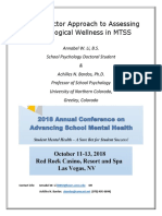 A Dual Factor Approach to Assessing Psychological Wellness in MTSS