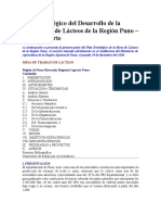 Plan Estratégico Del Desarrollo de La Producción de Lácteos de La Región Puno