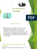 Human Ressources Manager