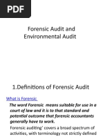 Forensic Audit and Environmental Audit