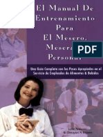 EL MANUAL DE ENTRENAMIENTO PARA EL MESERO, MESERA Y PERSONAL (ESPAÑOL)