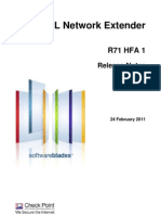 CP SSL NetworkExtender R71 HFA1 Releasenotes
