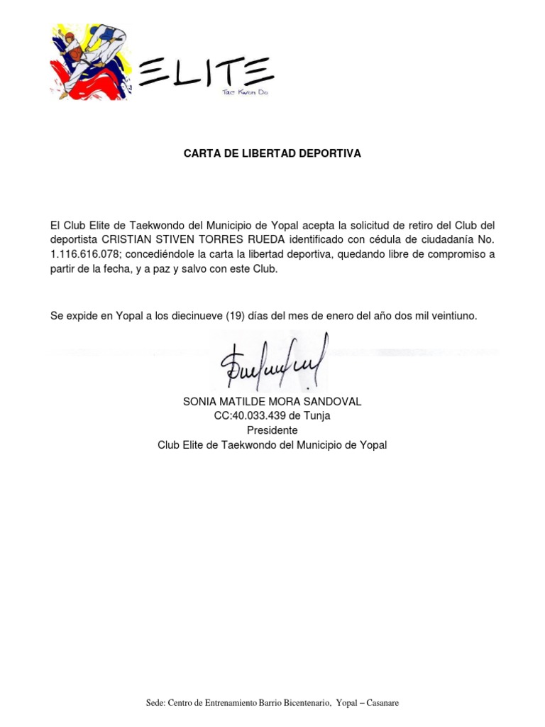 Carta De Libertad PDF