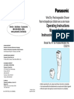 Operating Instructions Manuel D'utilisation Instrucciones de Operación