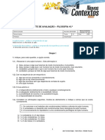 Teste - F10 - Determinismo e Livre-Arbítrio e a Dimensão Pessoal e Social Da Ética