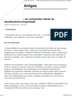 A Vulnerabilidade Do Consumidor Diante Da Obsolescência Programada - Artigos Jusbrasil