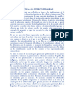 critica hacia la nocion de interculturalidad y analisis pelicula