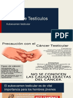Autoexamen de Testiculo y Cancer Testicular
