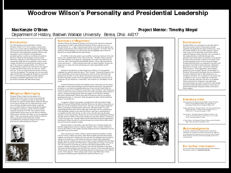 Woodrow Wilson Ovation Poster PDF Woodrow Wilson Progressivism