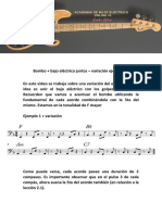 2.2 - El Bombo y El Bajo Eléctrico - Variación Ejemplo 1 PDF