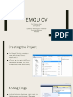 EMGU CV and Line Following with Computer Vision