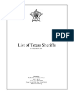 Texas Sheriffs List 2020