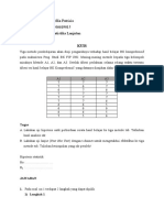 Nama: Bellia Patricia NIM: 1106619015 Mata Kuliah: Statistika Lanjutan