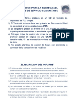 Requisito para La Entrega Del Informe de Servicio Comunitario 14-11-16