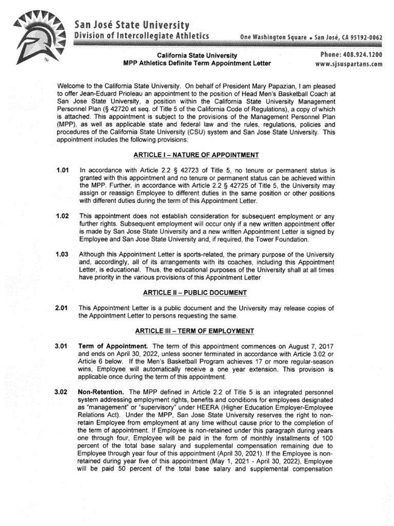 Jean Prioleau Contract PDF