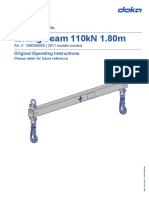 Lifting Beam 110kN 1.80m: Original Operating Instructions