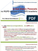 A Seguranca Dos Dados Pessoais No RGPD e