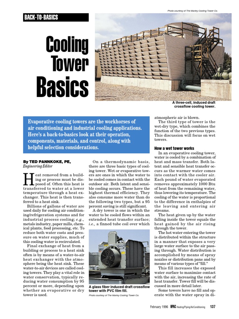 Cooling Towers (Excellent Collection) | PDF | Air Conditioning | Heat ...