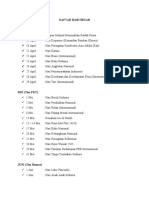 Daftar Hari Besar Cakrawala