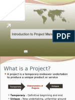 Introduction To Project Management