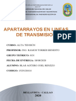 Blas Agüero Joel Renzzo - Apartarrayos en Lineas de Transmision